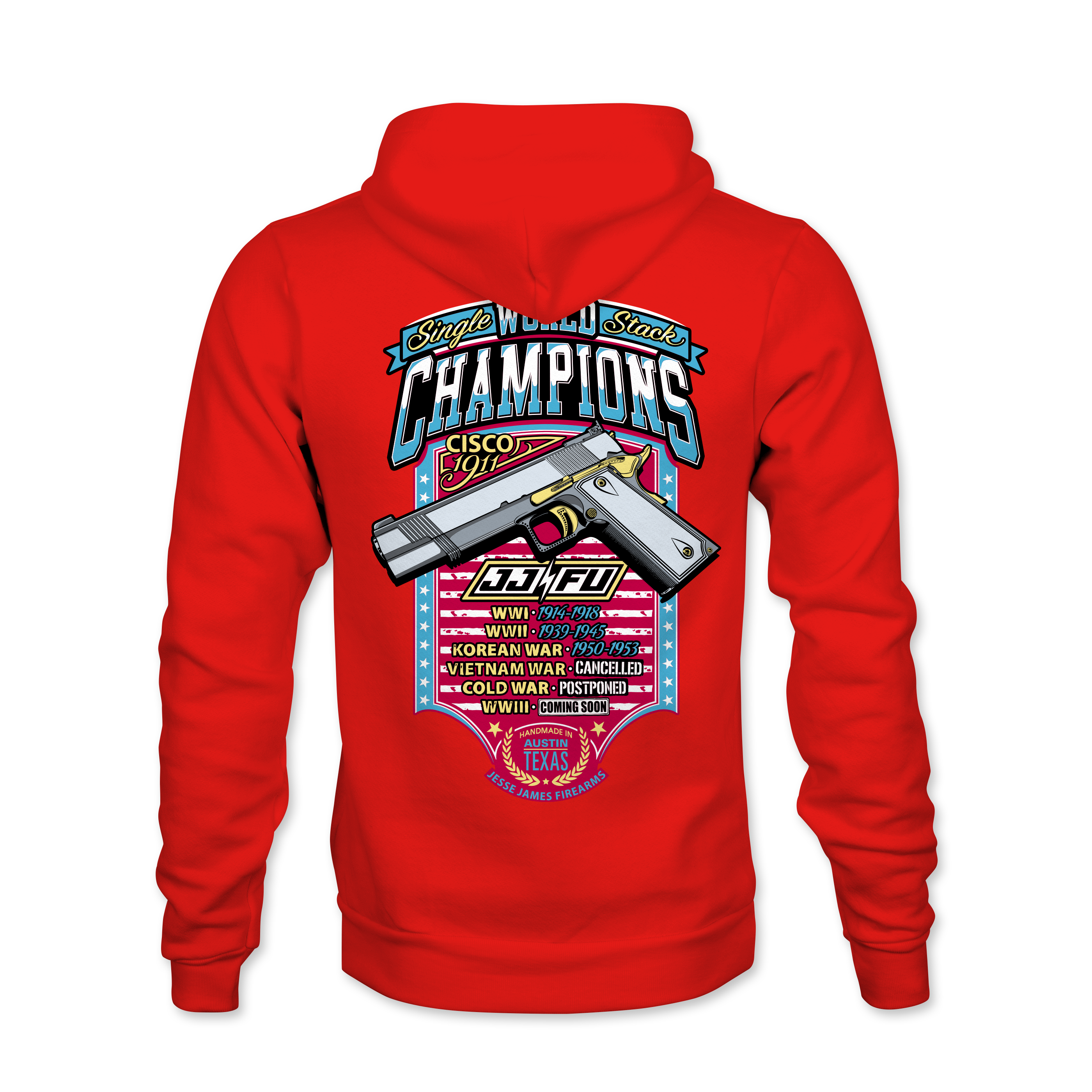 JJFU Cisco 1911 Single Stack World Champions Hoody - Red