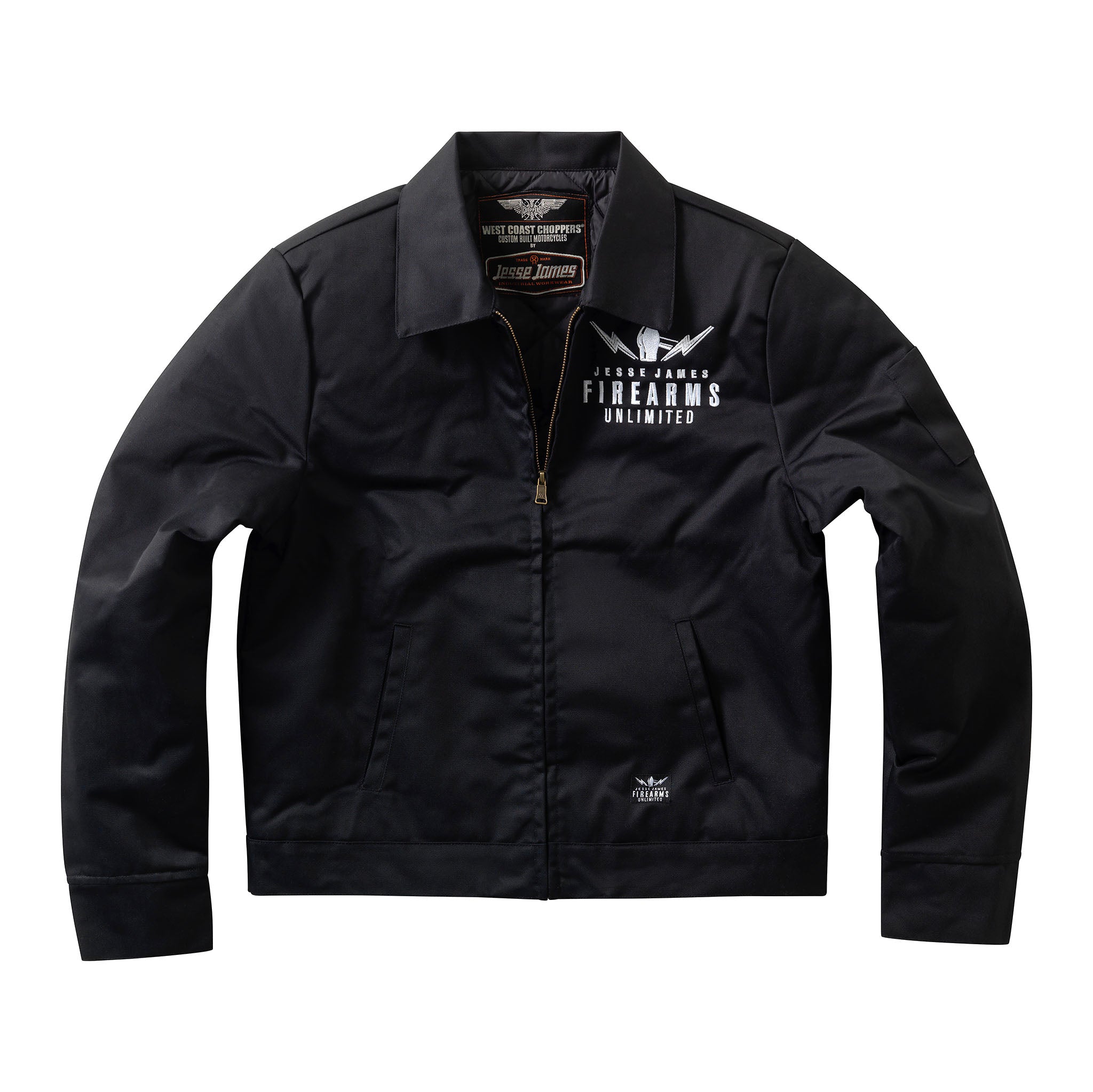 JJFU BLAST LOGO EISENHOWER JACKET - BLACK