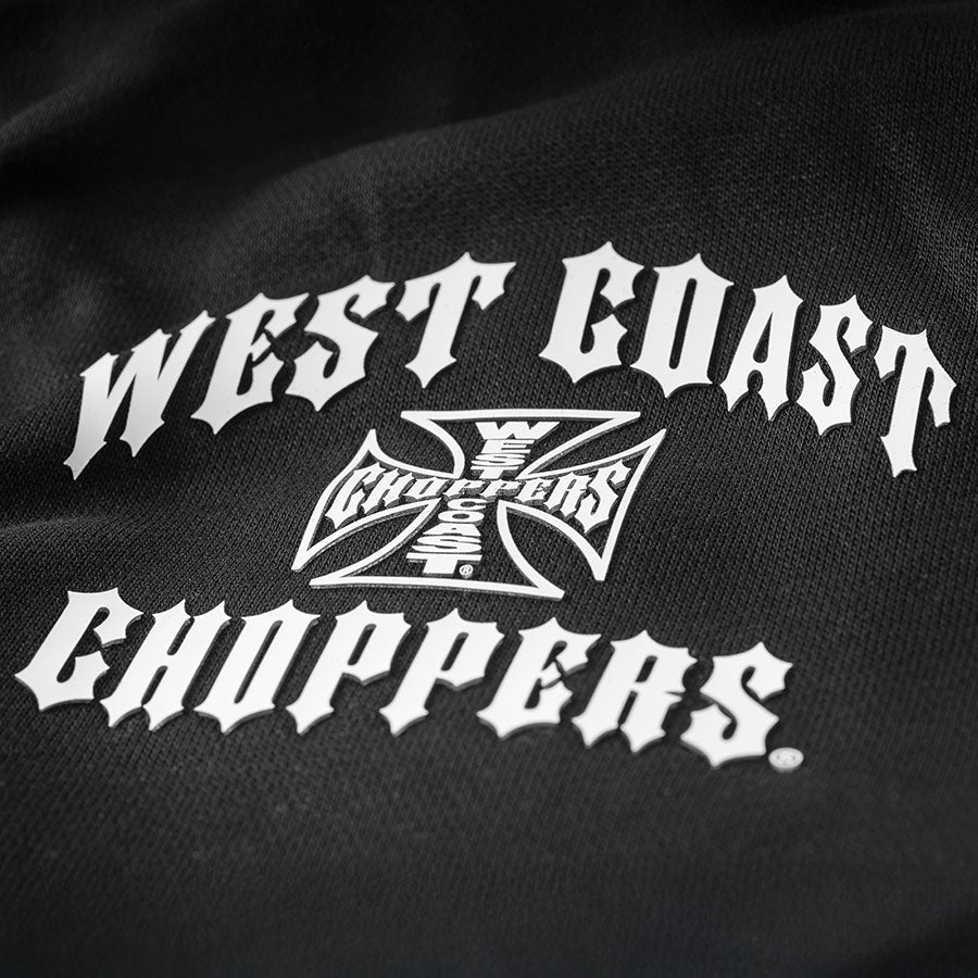 WCC IRON OVERSIZED ZIP HOODY - BLACK
