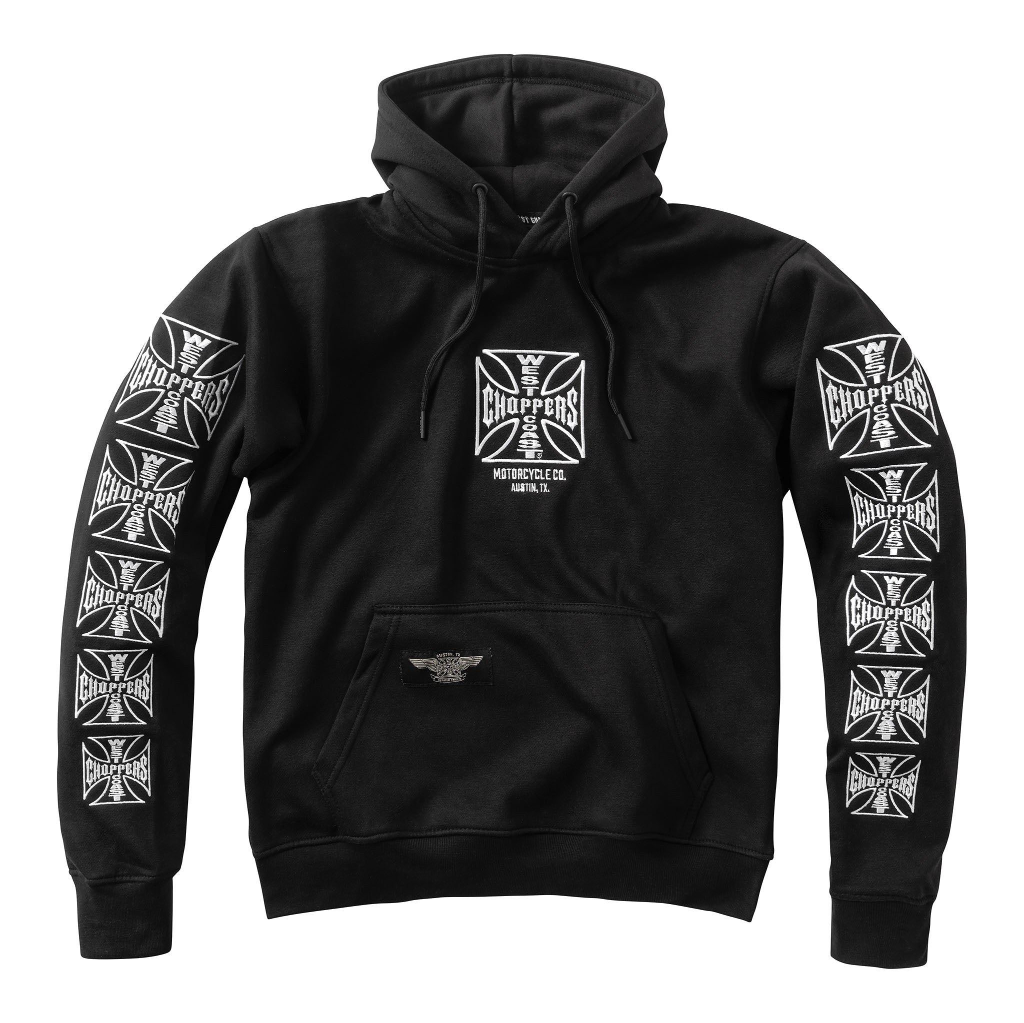 WCC DOMINATOR EMBROIDERED HOODY - BLACK