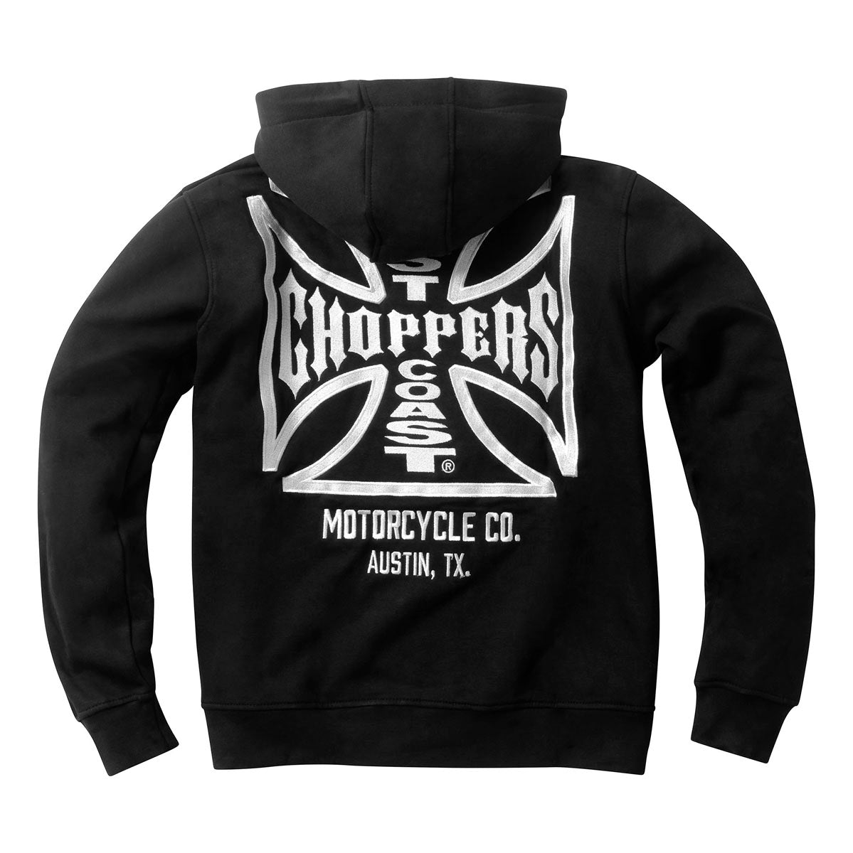 WCC DOMINATOR EMBROIDERED ZIP HOODY - BLACK