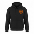 WCC ATX CROSS ZIP HOODY - BLACK/ORANGE
