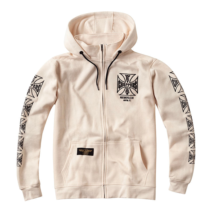WCC DOMINATOR EMBROIDERED HOODY - BEIGE