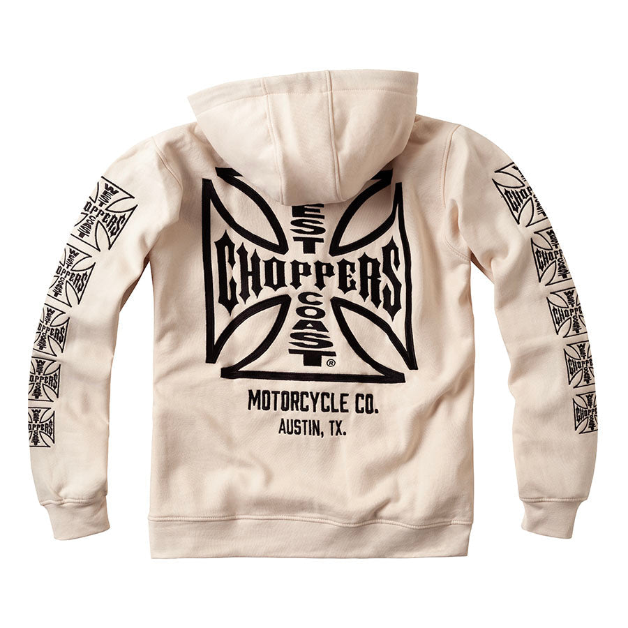 WCC DOMINATOR EMBROIDERED HOODY - BEIGE