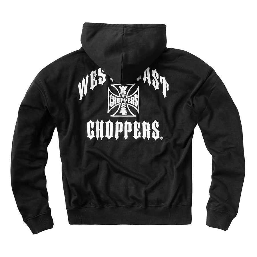 WCC IRON OVERSIZED ZIP HOODY - BLACK