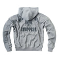 WCC IRON OVERSIZED ZIP HOODY - STEEL GREY