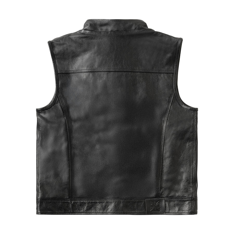 WCC x 13 1/2 Dominator Leather Riding Vest - Black