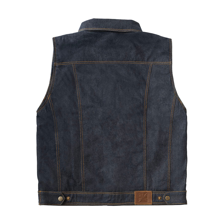 WCC x 13 1/2 Dominator Denim Riding Vest -Raw Denim