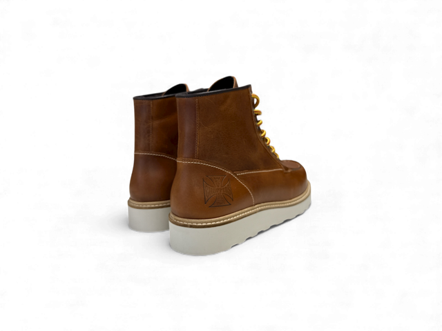 WCC RIGID LEATHER BOOTS - COGNAC