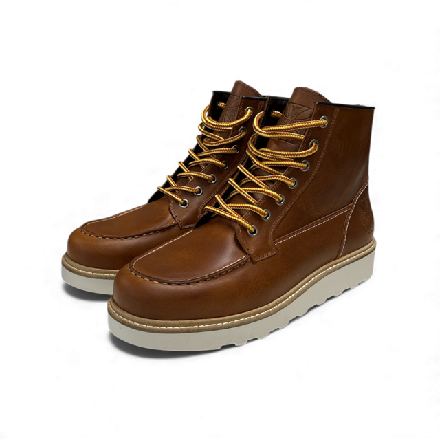 WCC RIGID LEATHER BOOTS - COGNAC