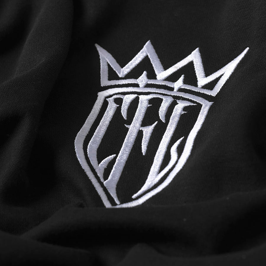 WCC CFL CHOP SLEEVE CREWNECK - BLACK