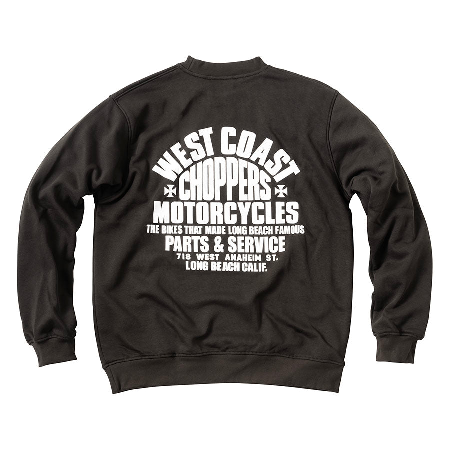 West Coast Choppers Parts Crewneck - Black