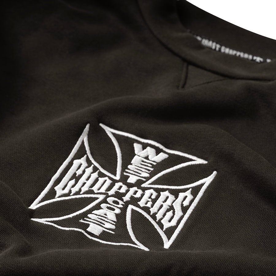 West Coast Choppers Parts Crewneck - Black
