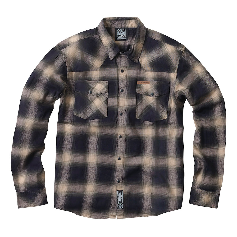 WCC OUTLAW FLANNEL - OLIVE/BEIGE