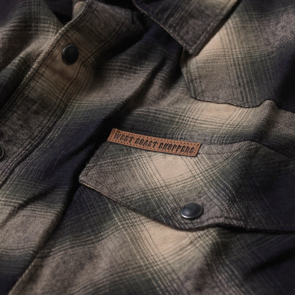 WCC OUTLAW FLANNEL - OLIVE/BEIGE