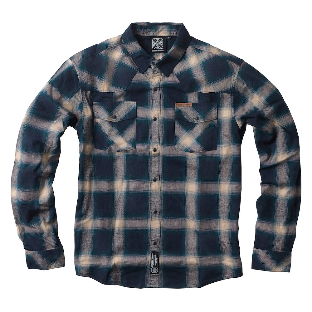WCC OUTLAW FLANNEL - BLUE/BEIGE