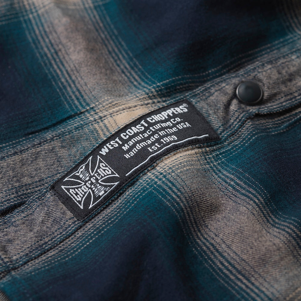WCC OUTLAW FLANNEL - BLUE/BEIGE
