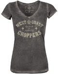 WCC GO FAST V NECK - BLACK