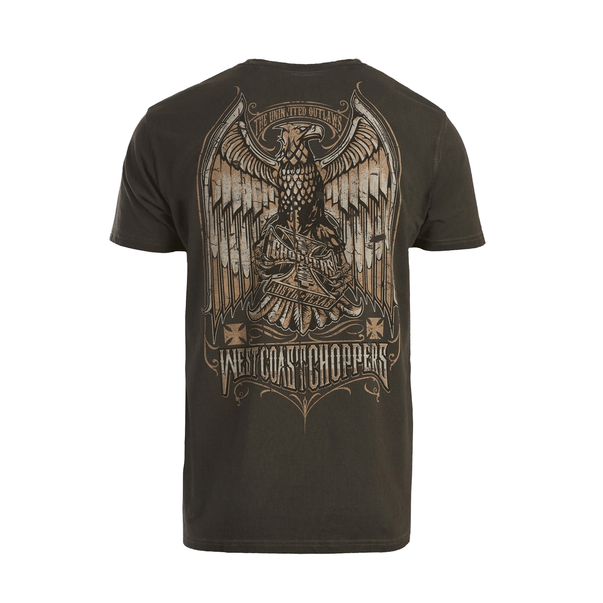 EAGLE CREST TEE - OIL DYE ANTHRACITE