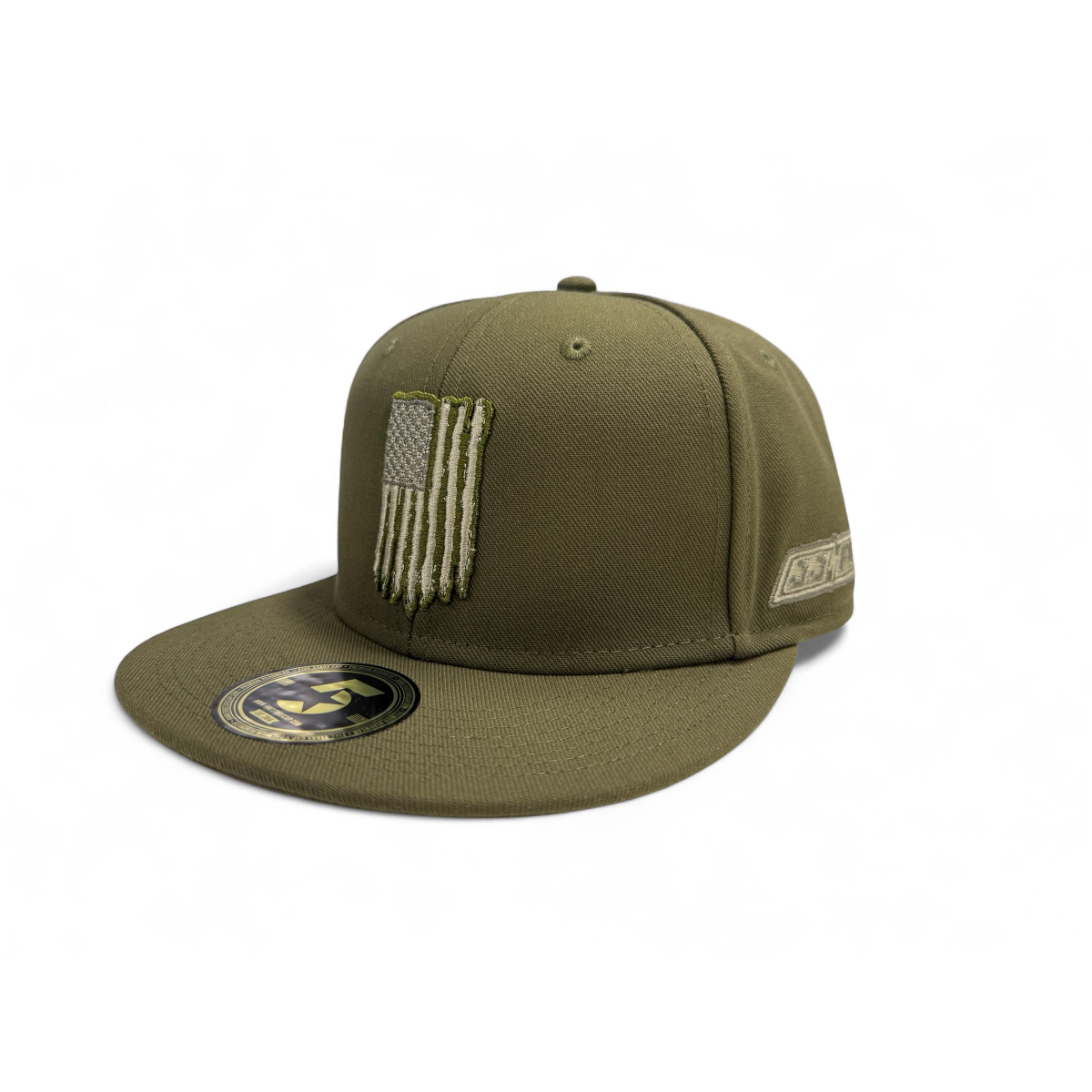 JJFU DIVIDED WE FALL FLATBILL HAT - OLIVE GREEN