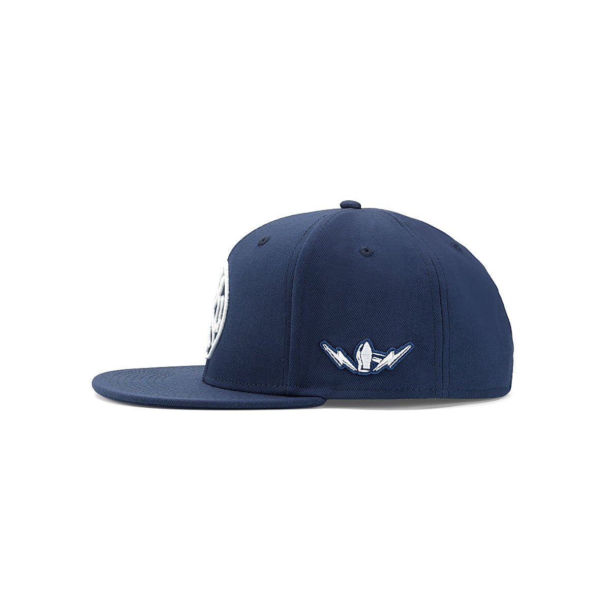 JJFU CIRCLE LOGO FLATBILL HAT - NAVY