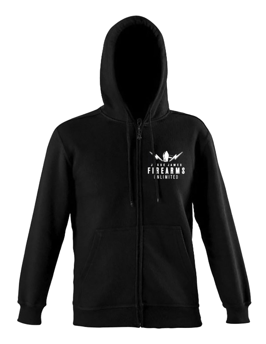 JJFU Logo Zip Hood Black