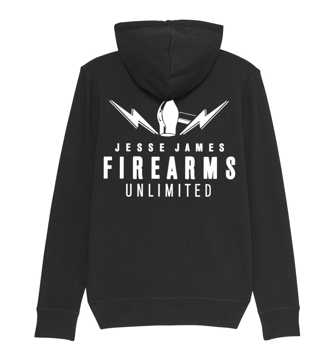 JJFU Logo Zip Hood Black