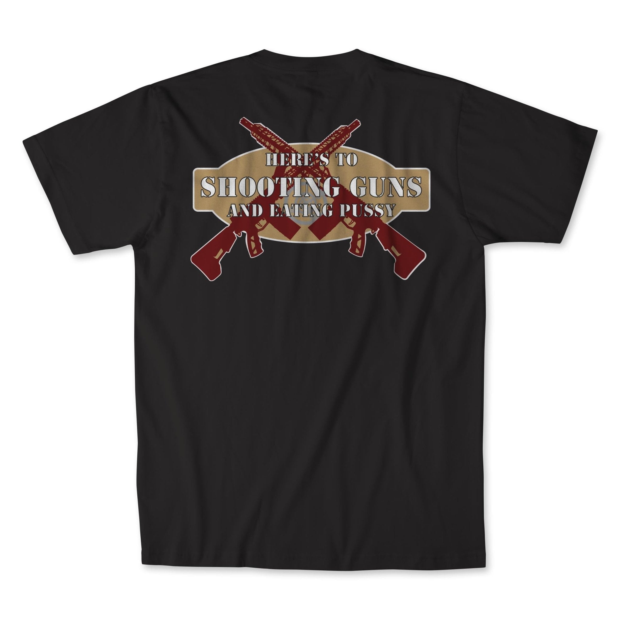 SHOOTING GUNS TEE - BLACK