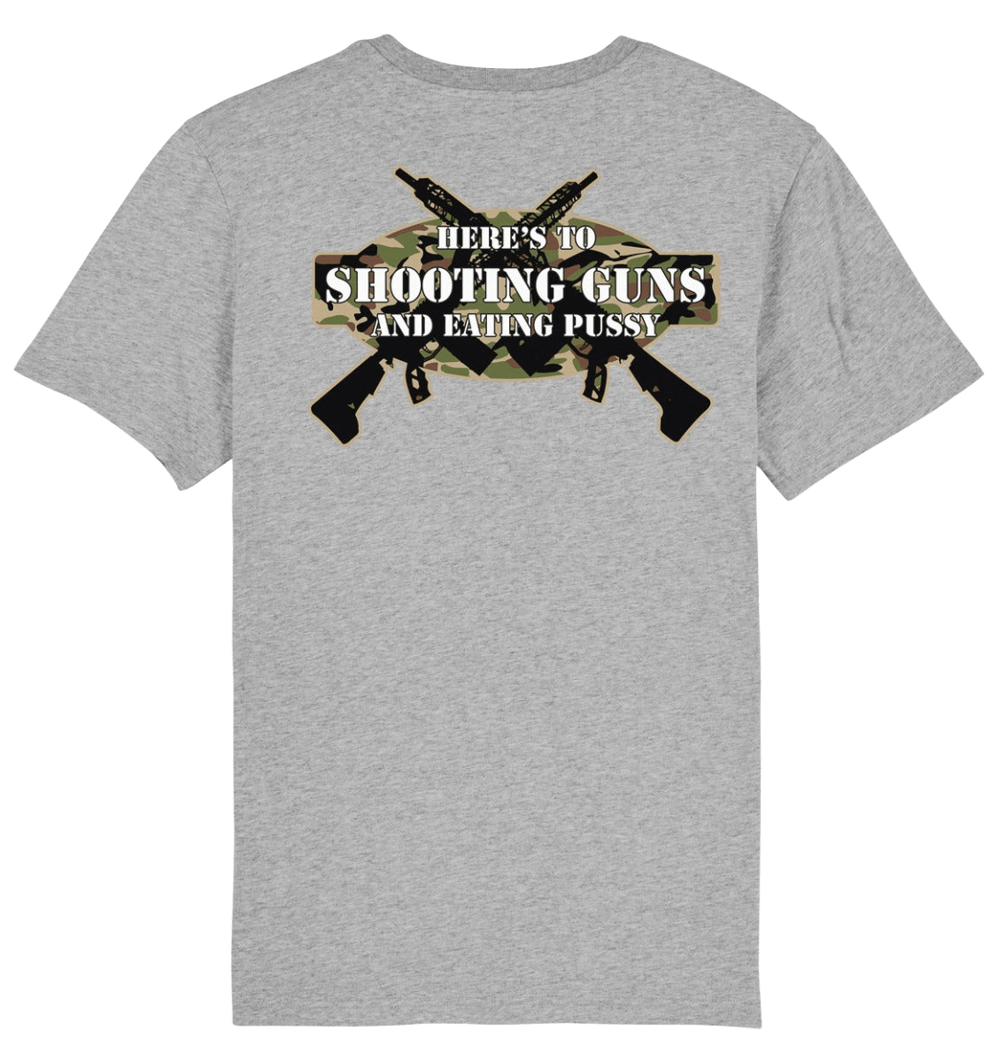 SHOOTING GUNS TEE - GREY