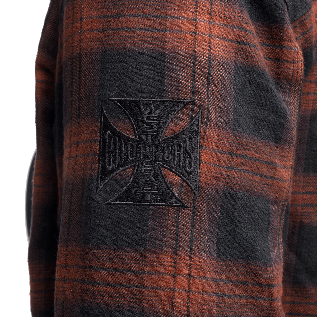 WCC AUSTIN KEVLAR RIDING SHIRT - RED/BLACK