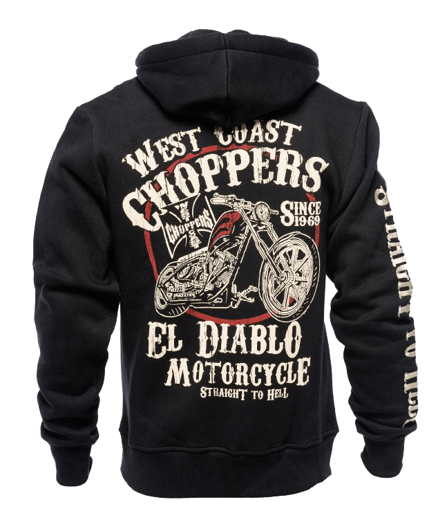 WCC - EL DIABLO ZIP HOODY - Black