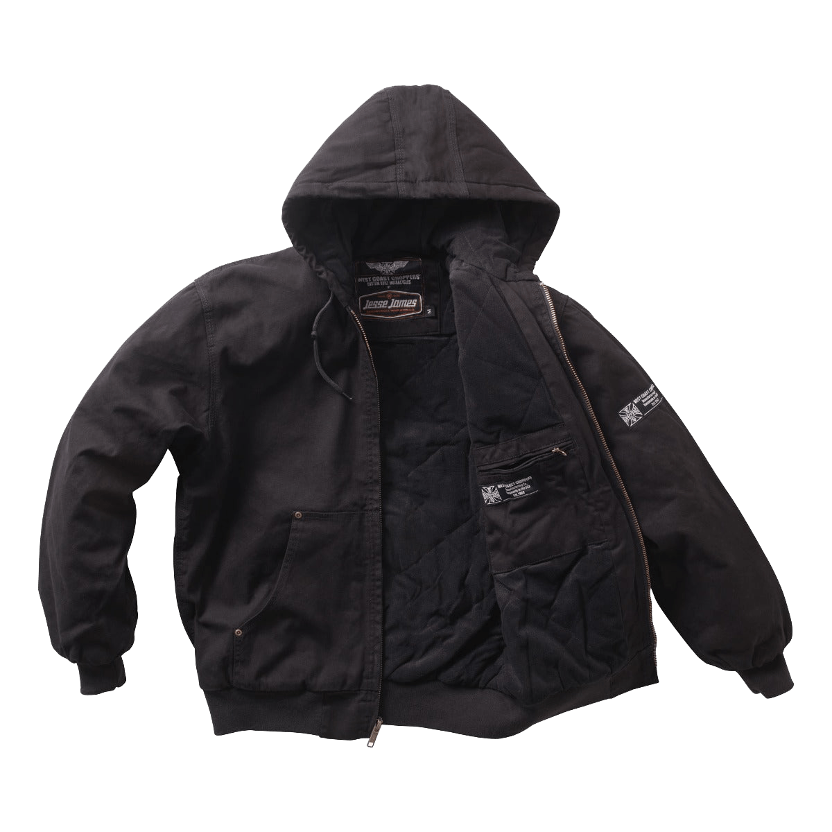 WCC HEAVY DUTY CANVAS WORK JACKET - BLACK
