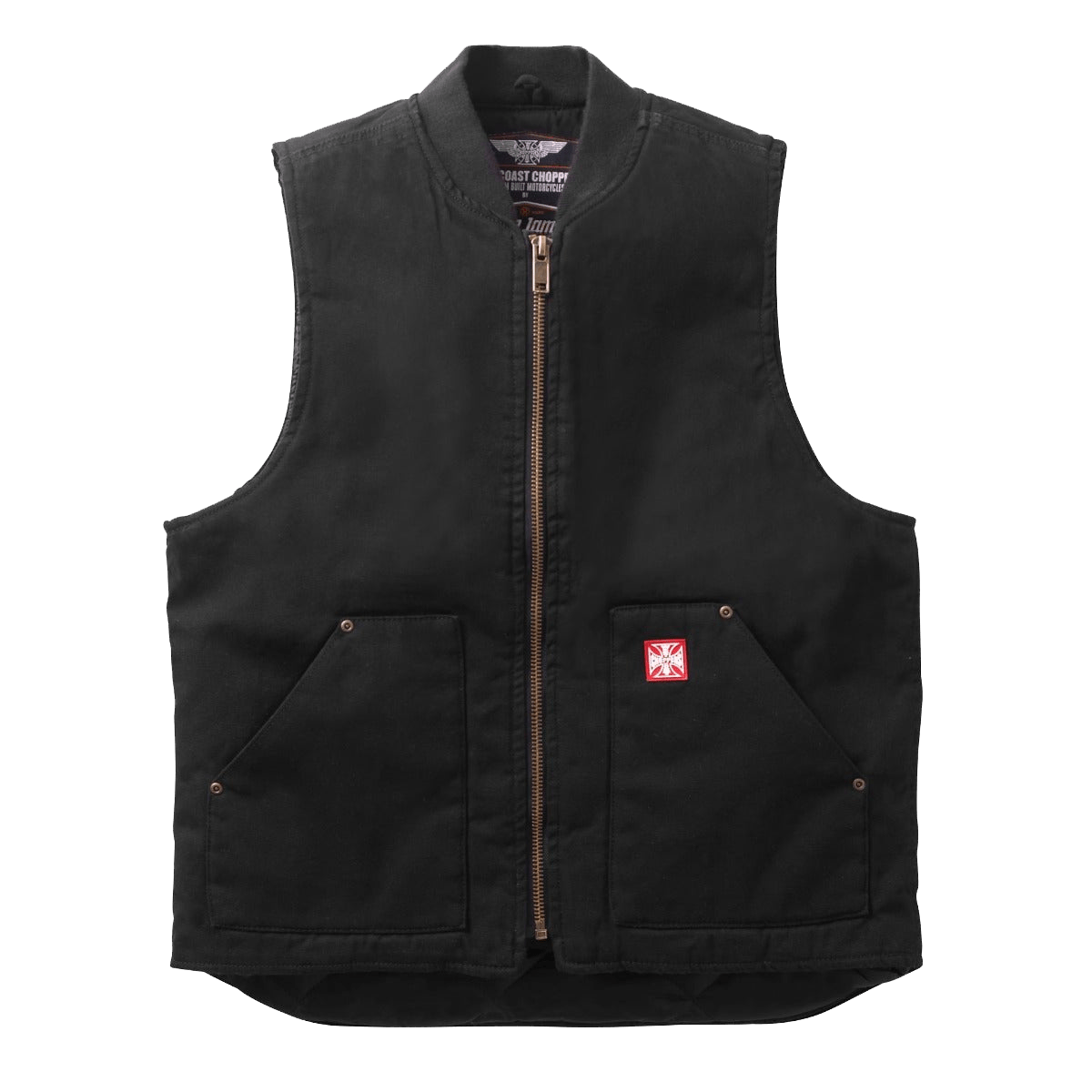 WCC HEAVY DUTY CANVAS WORKVEST - BLACK