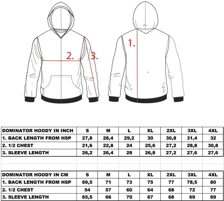 WCC DOMINATOR EMBROIDERED ZIP HOODY - BLACK