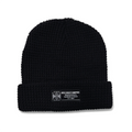 WCC WAFFLE CUFF BEANIE - BLACK