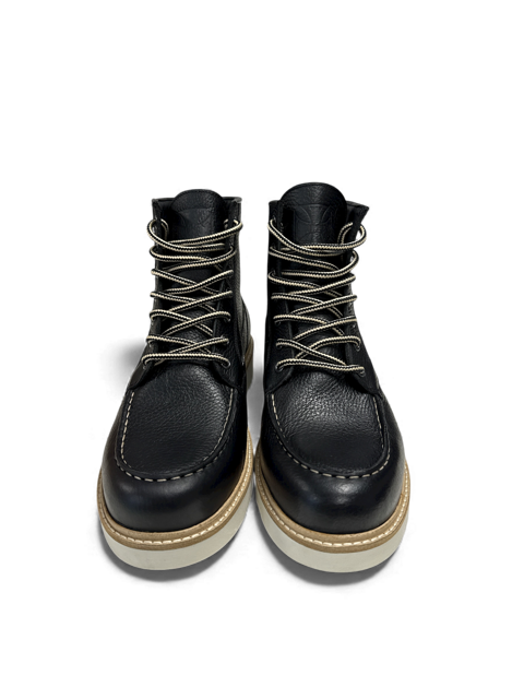 WCC RIGID LEATHER BOOTS - TUMBLE BLACK