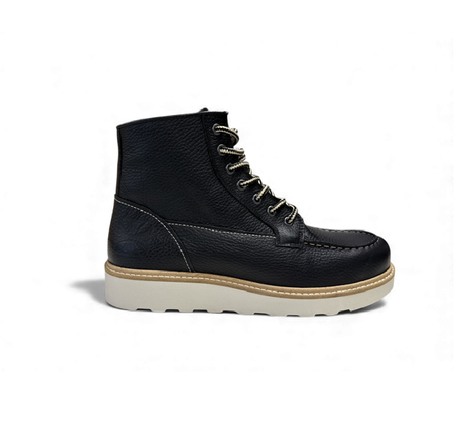 WCC RIGID LEATHER BOOTS - TUMBLE BLACK