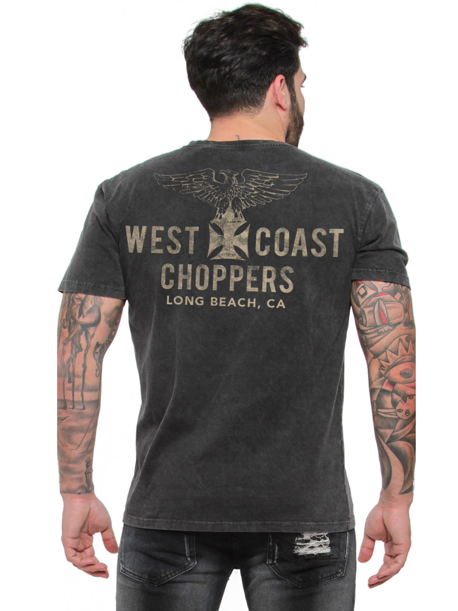 West Coast Choppers Eagle tee - Vintage Black